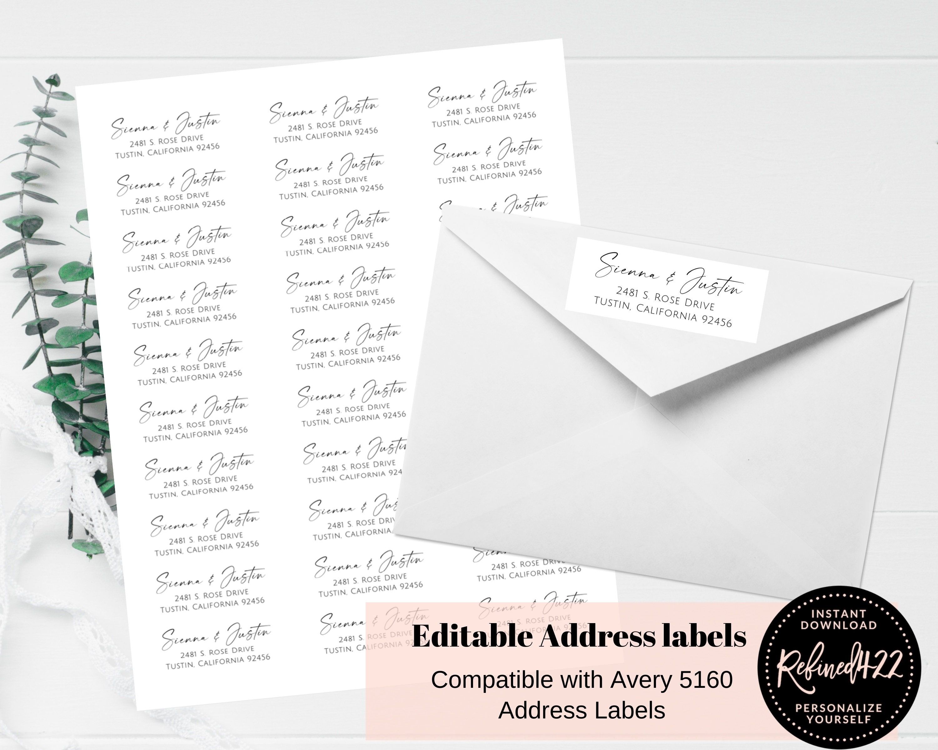 Detail Avery 5160 Label Template Nomer 19