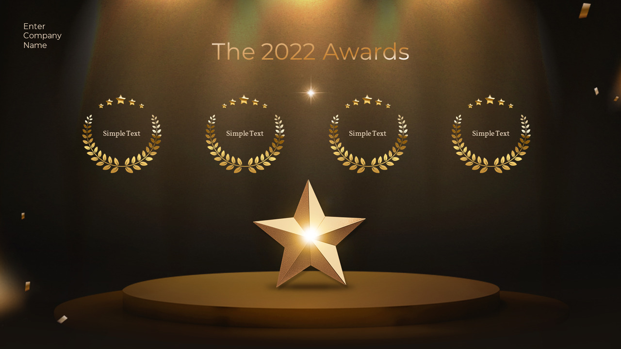 Detail Award Ceremony Powerpoint Template Free Download Nomer 12