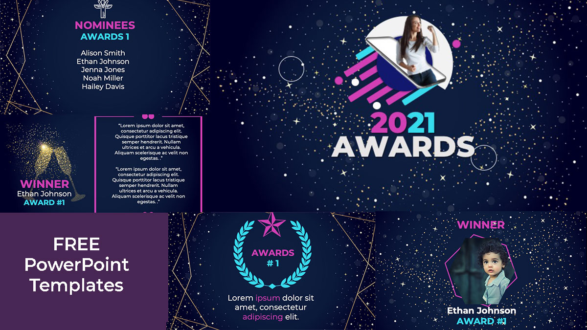 Detail Award Ceremony Powerpoint Template Free Download Nomer 16