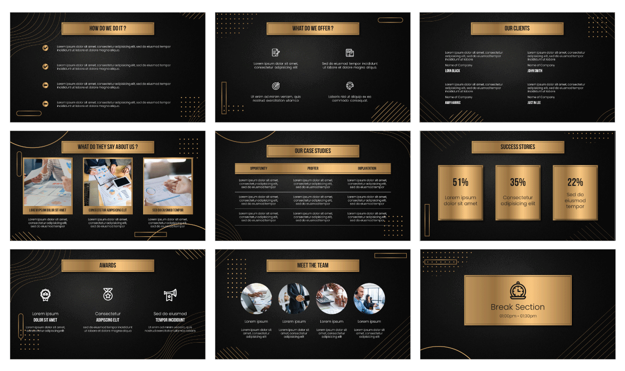 Detail Award Ceremony Powerpoint Template Free Download Nomer 20