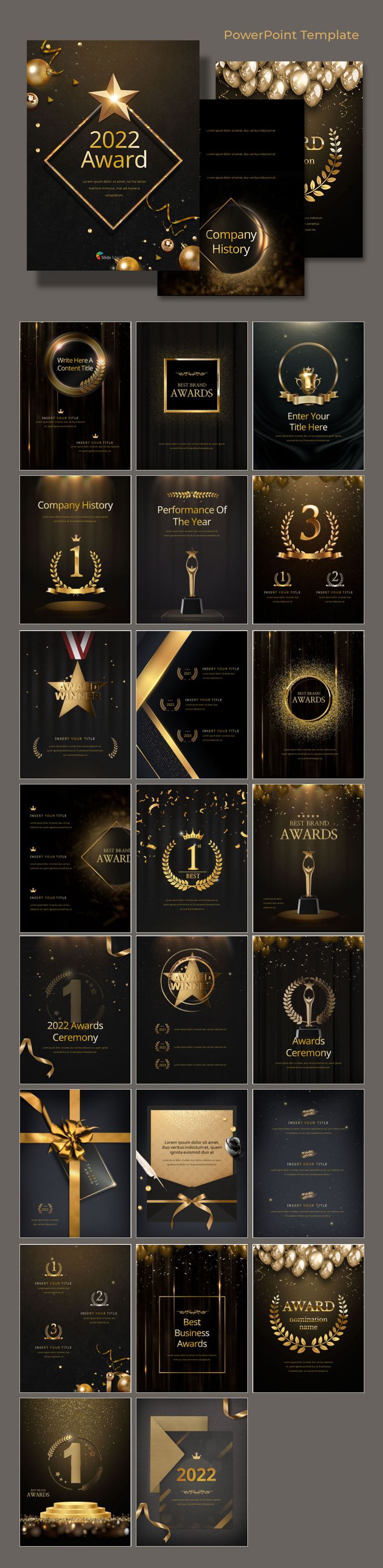 Detail Award Ceremony Powerpoint Template Free Download Nomer 22