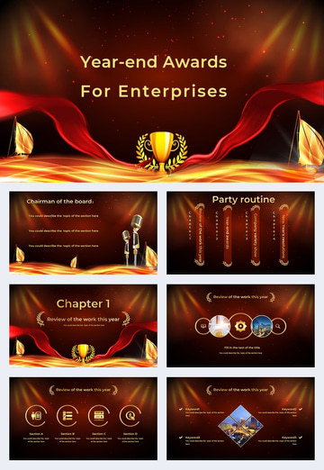 Detail Award Ceremony Powerpoint Template Free Download Nomer 25
