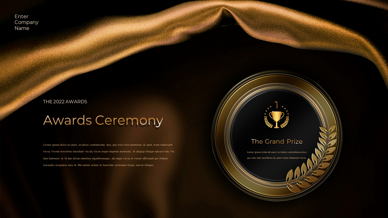 Detail Award Ceremony Powerpoint Template Free Download Nomer 27