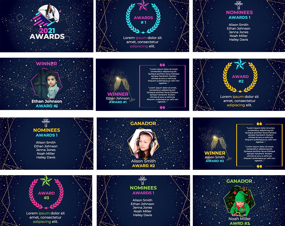 Detail Award Ceremony Powerpoint Template Free Download Nomer 33