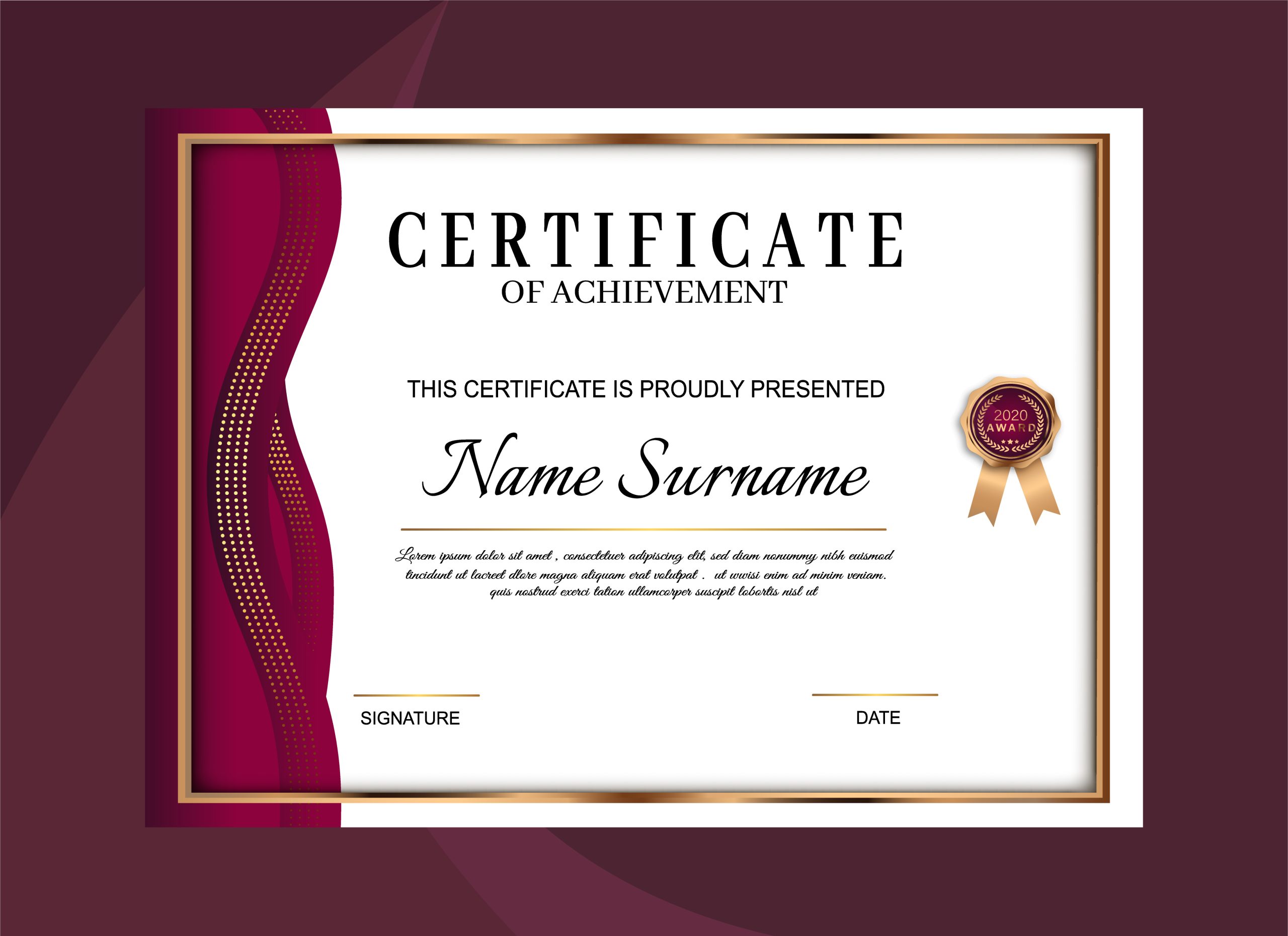 Detail Award Certificate Template Nomer 11