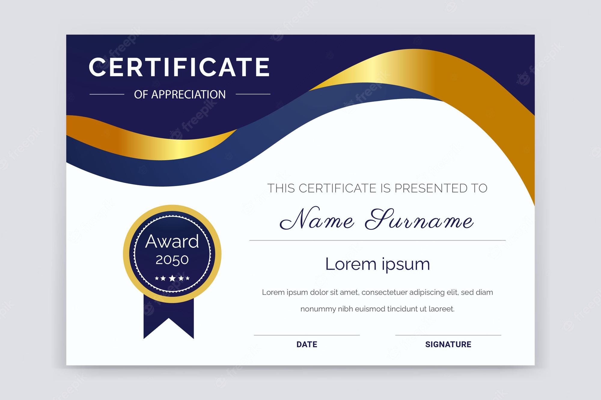 Detail Award Certificate Template Nomer 21