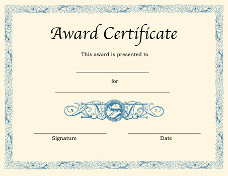 Detail Award Certificate Template Nomer 26