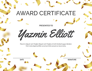 Detail Award Certificate Template Nomer 29