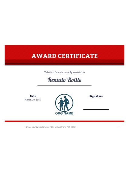 Detail Award Certificate Template Nomer 54