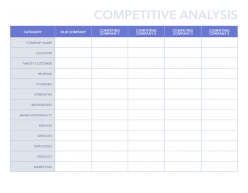 Detail B2b Competitor Analysis Template Nomer 40