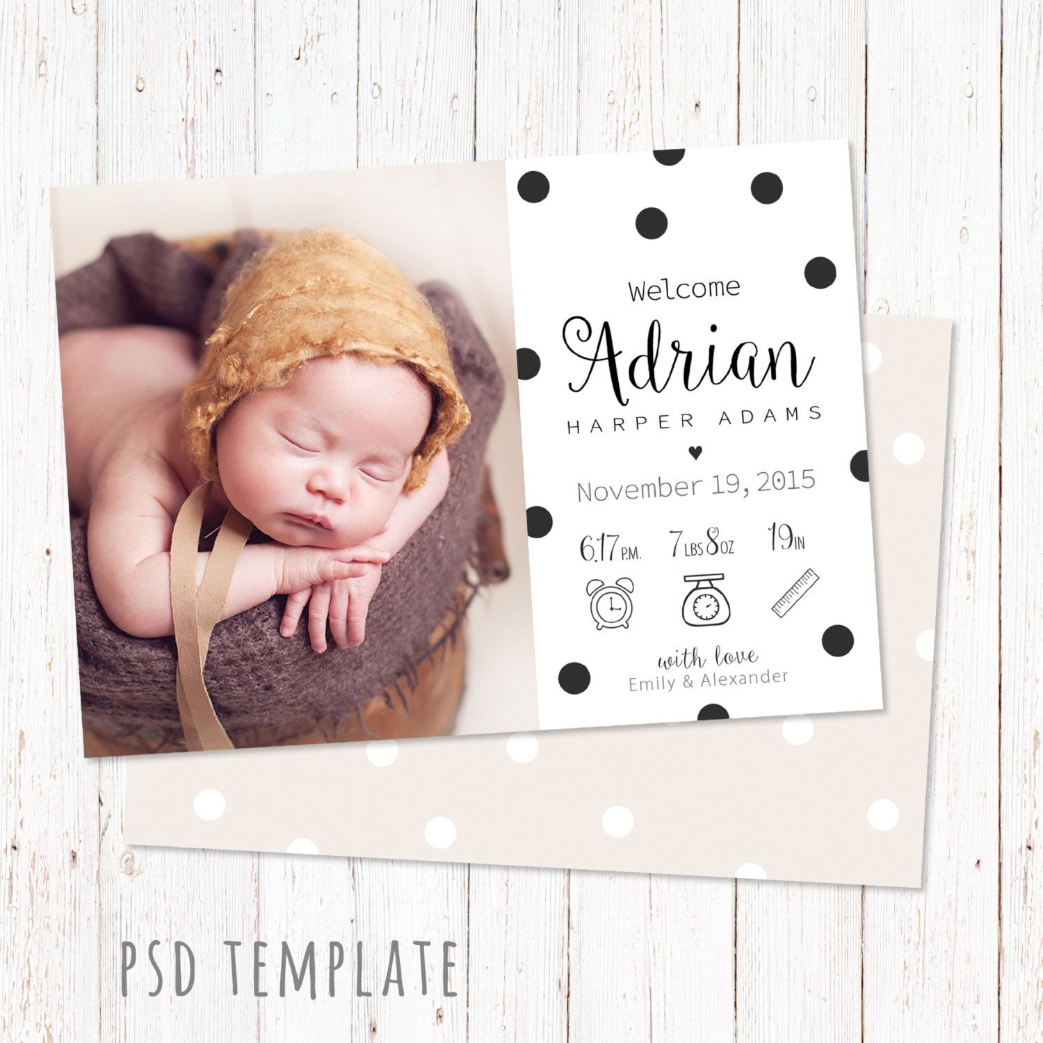 Detail Baby Born Card Template Nomer 11