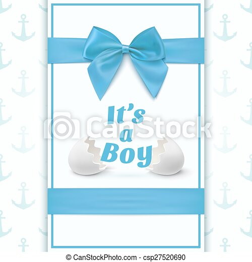 Detail Baby Boy Announcement Card Template Nomer 20