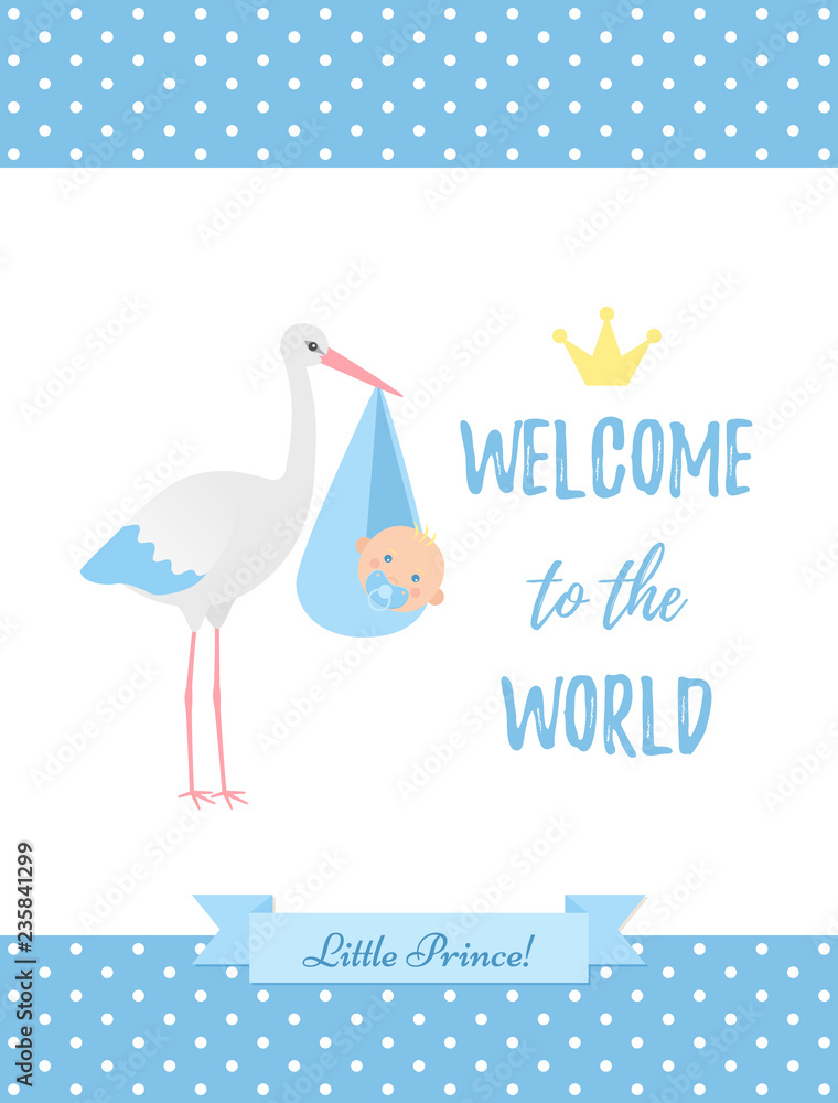 Detail Baby Boy Greeting Card Template Nomer 14