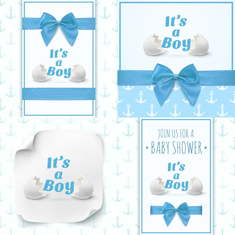 Detail Baby Boy Greeting Card Template Nomer 20