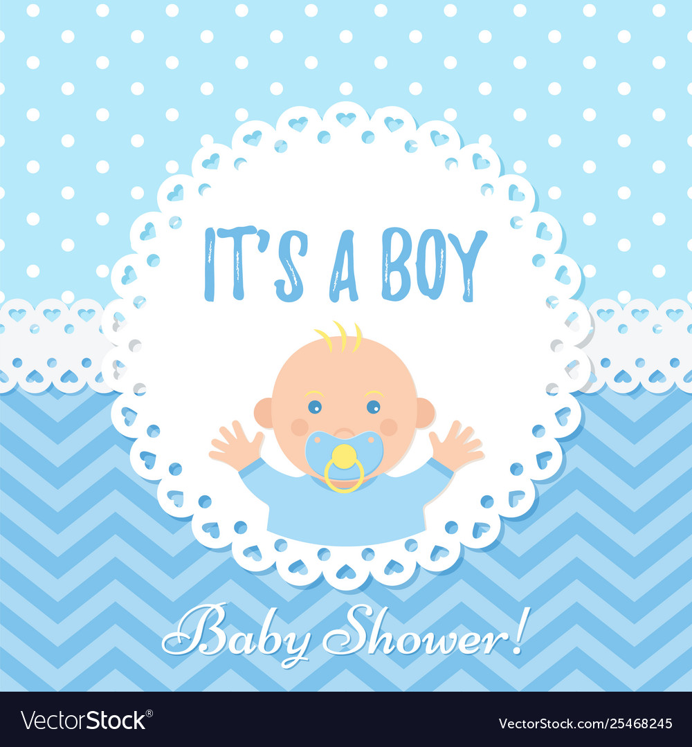 Detail Baby Boy Greeting Card Template Nomer 9