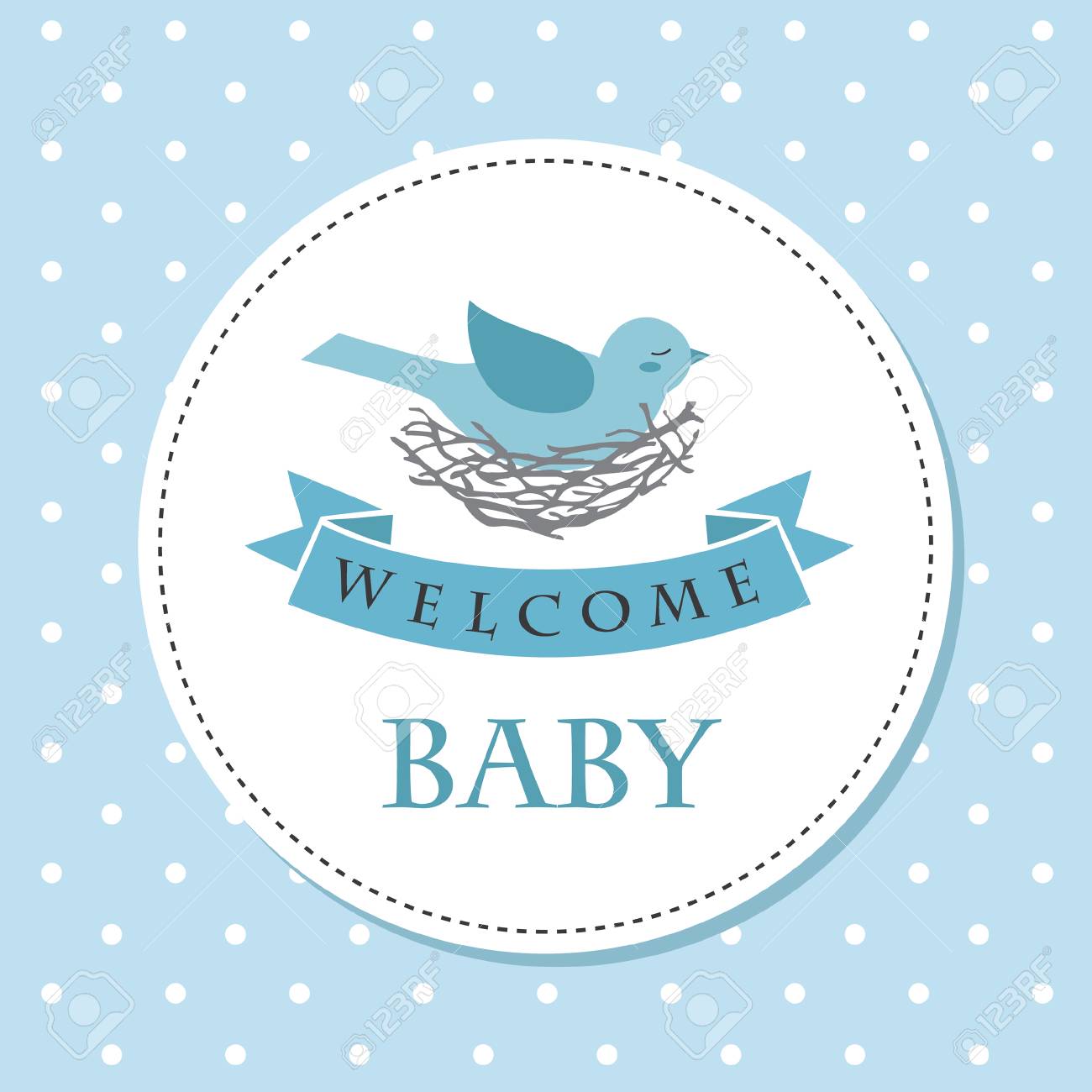 Detail Baby Card Template Free Download Nomer 24