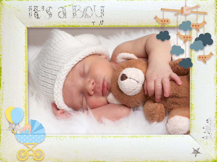 Detail Baby Frame Template Free Download Nomer 38