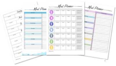 Detail Baby Meal Planner Template Nomer 37