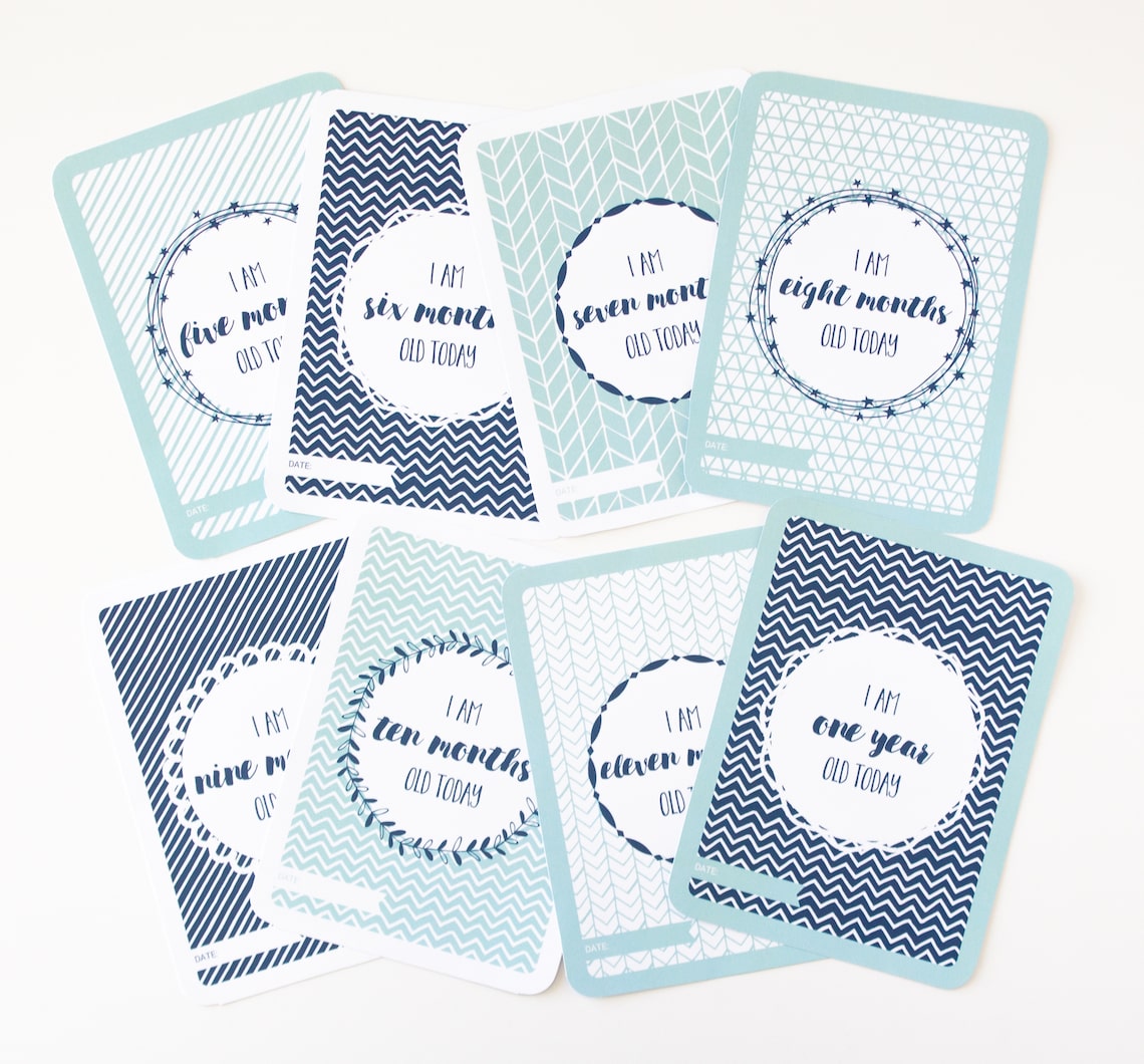 Detail Baby Milestone Card Template Free Nomer 18