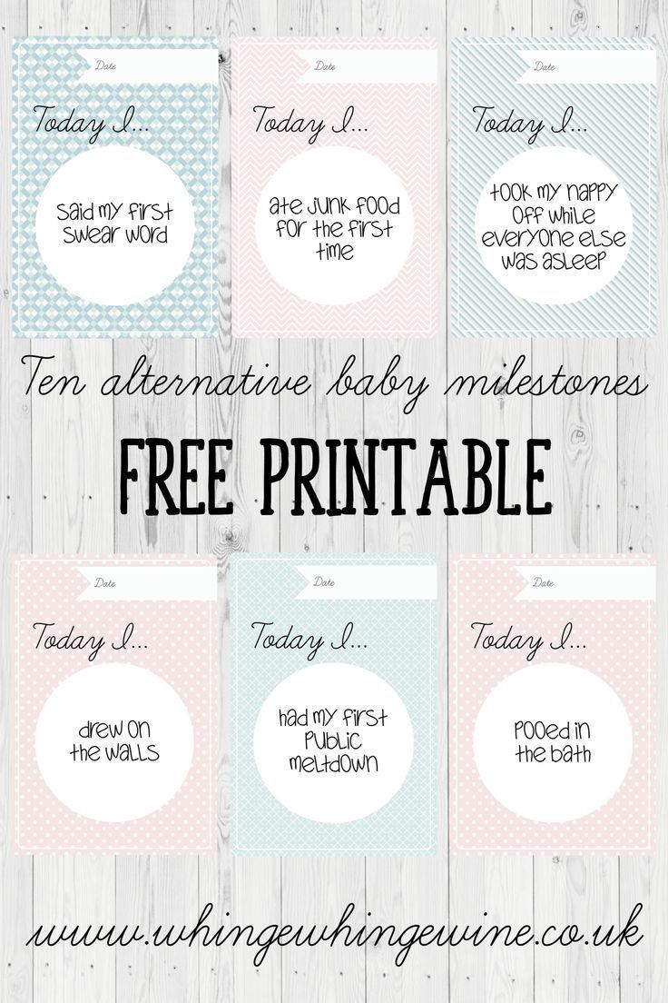 Detail Baby Milestone Card Template Free Nomer 26