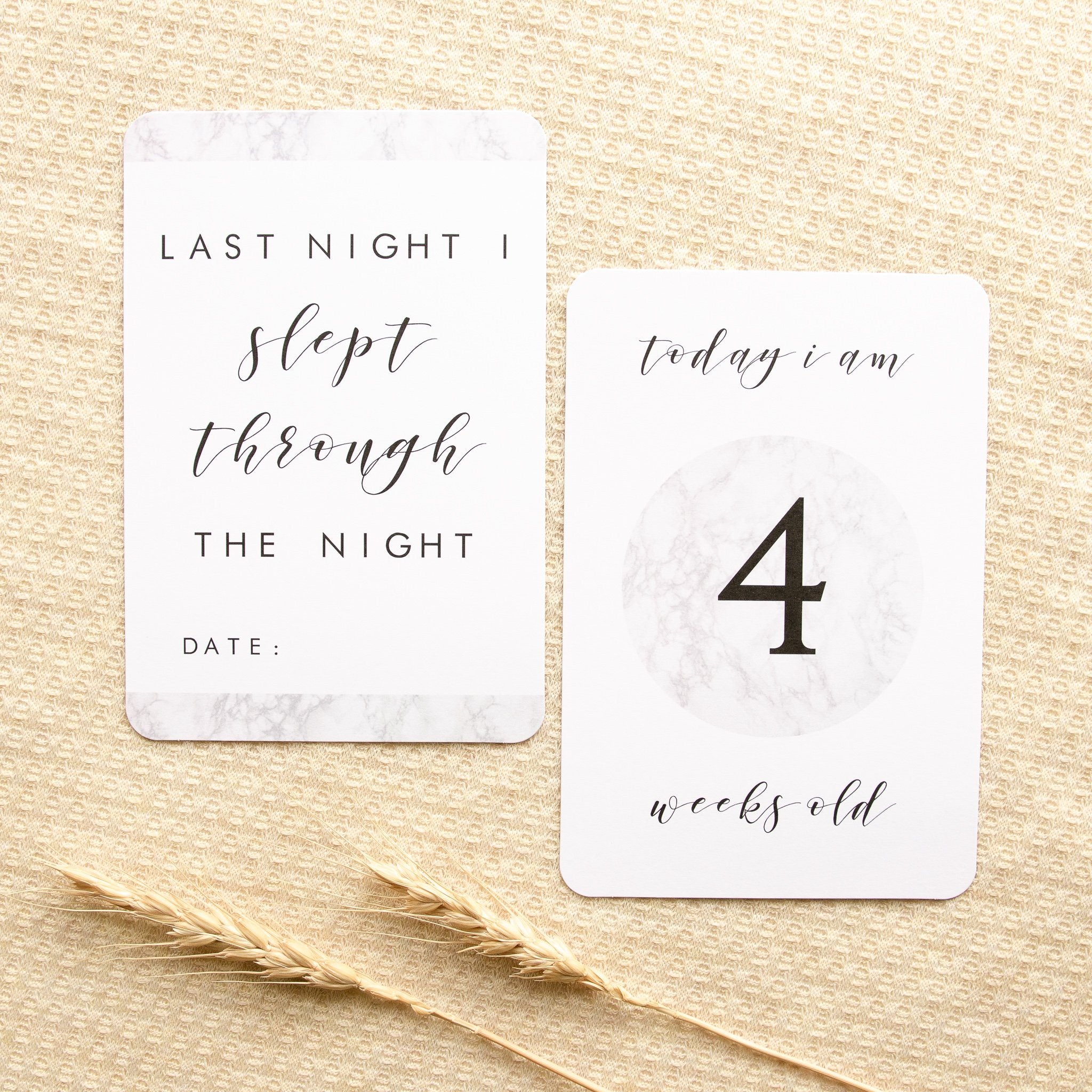 Detail Baby Milestone Card Template Free Nomer 29