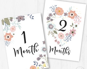 Detail Baby Milestone Card Template Free Nomer 30