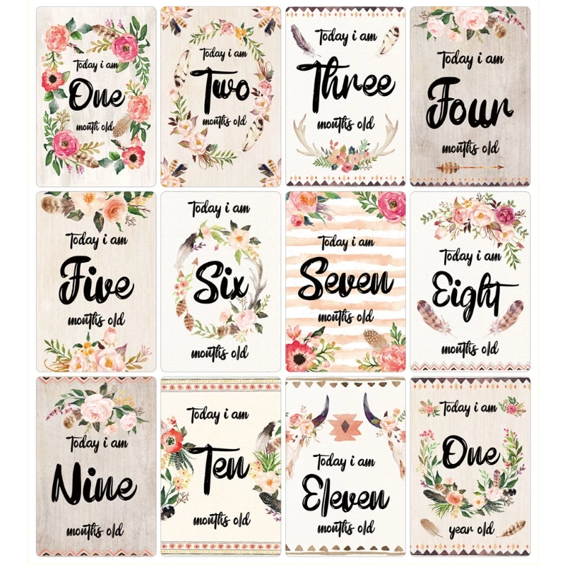 Detail Baby Milestone Card Template Free Nomer 41