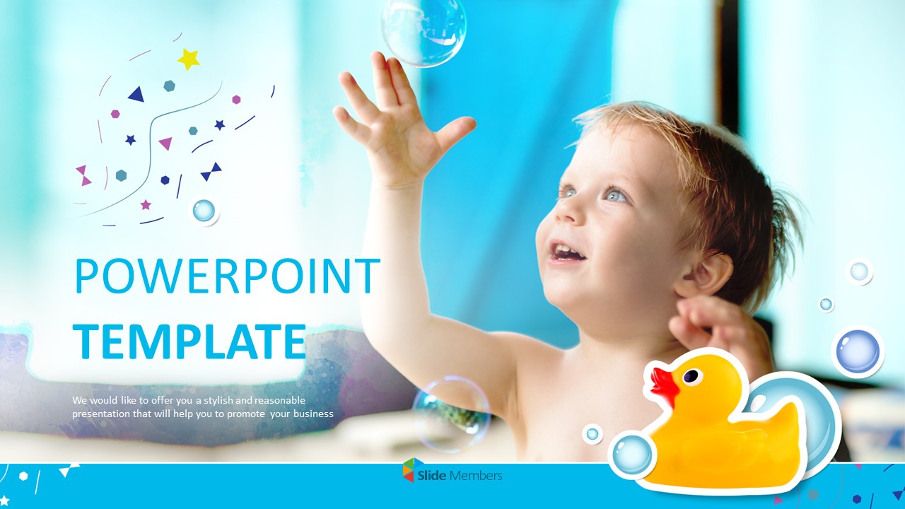 Detail Baby Powerpoint Template Nomer 22