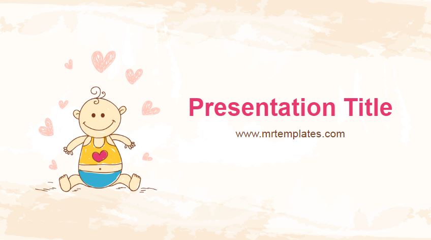 Detail Baby Powerpoint Template Nomer 9