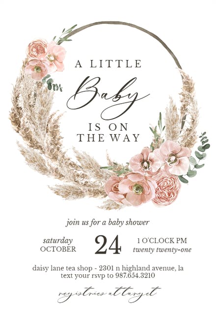 Detail Baby Shower Card Template Free Nomer 21