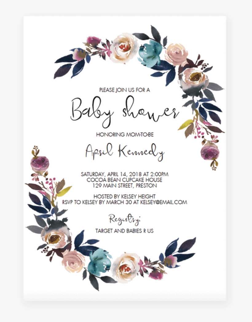 Detail Baby Shower Card Template Free Nomer 29