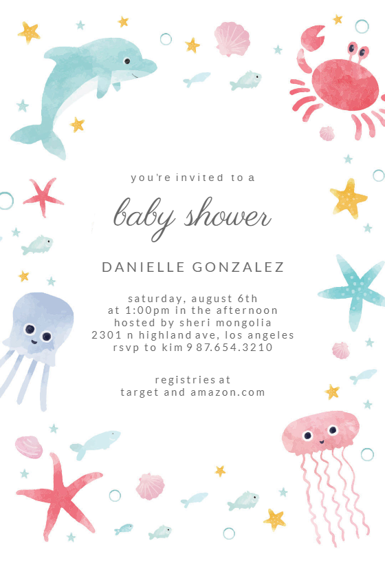 Detail Baby Shower Card Template Free Nomer 34