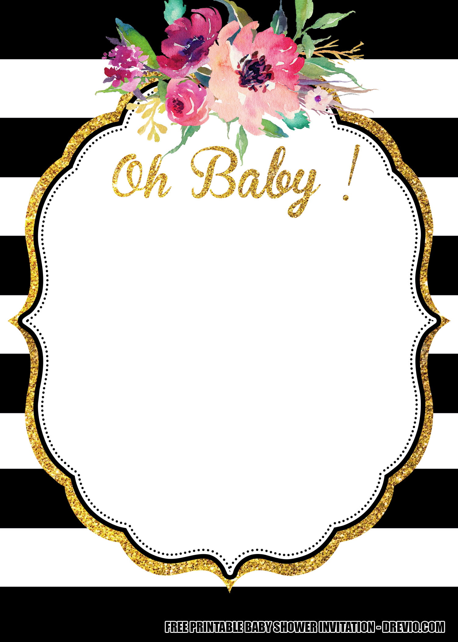 Detail Baby Shower Card Template Free Nomer 40