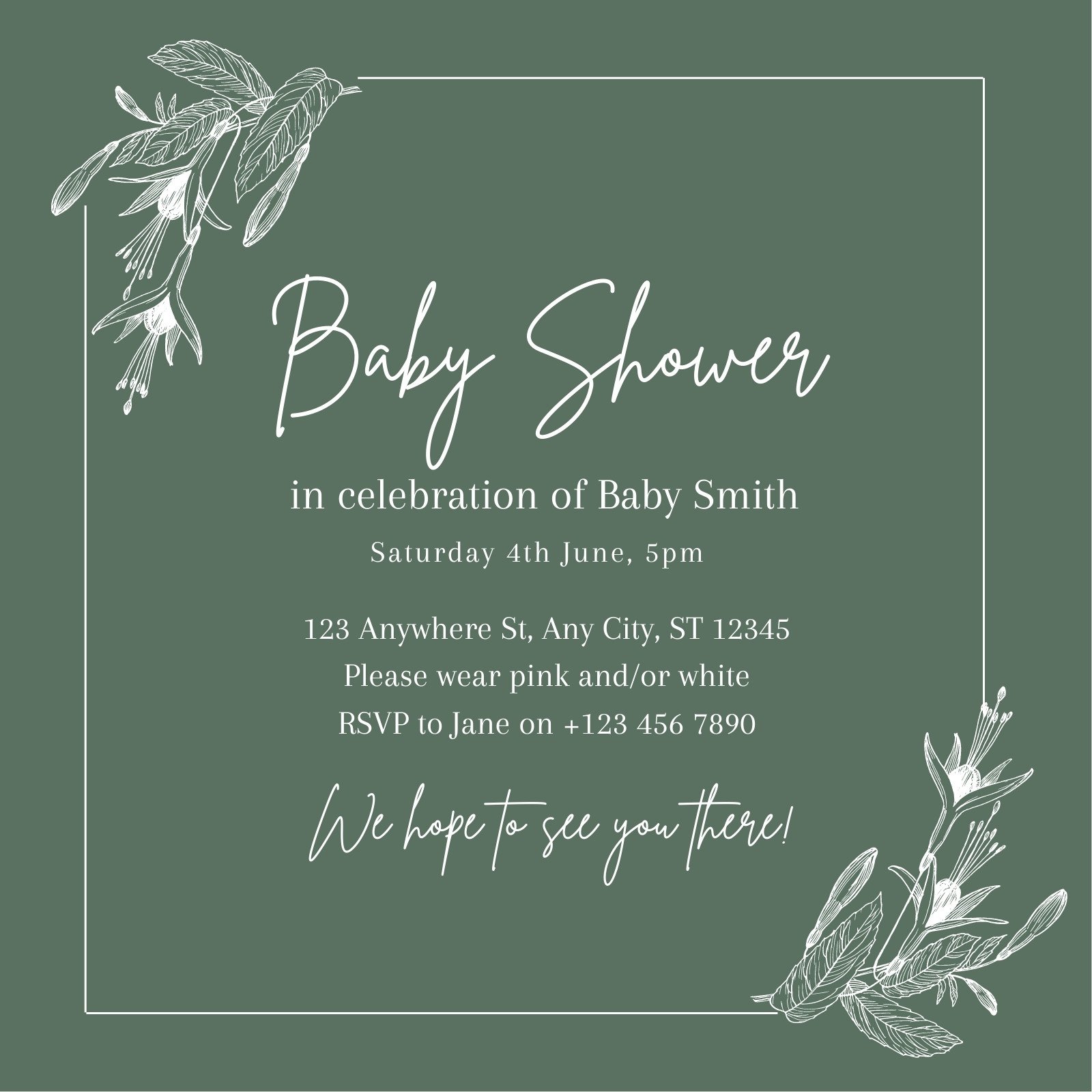 Download Baby Shower Card Template Free Nomer 48