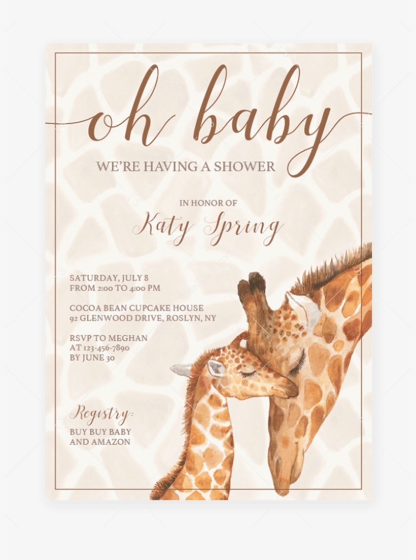 Detail Baby Shower Card Template Free Nomer 51