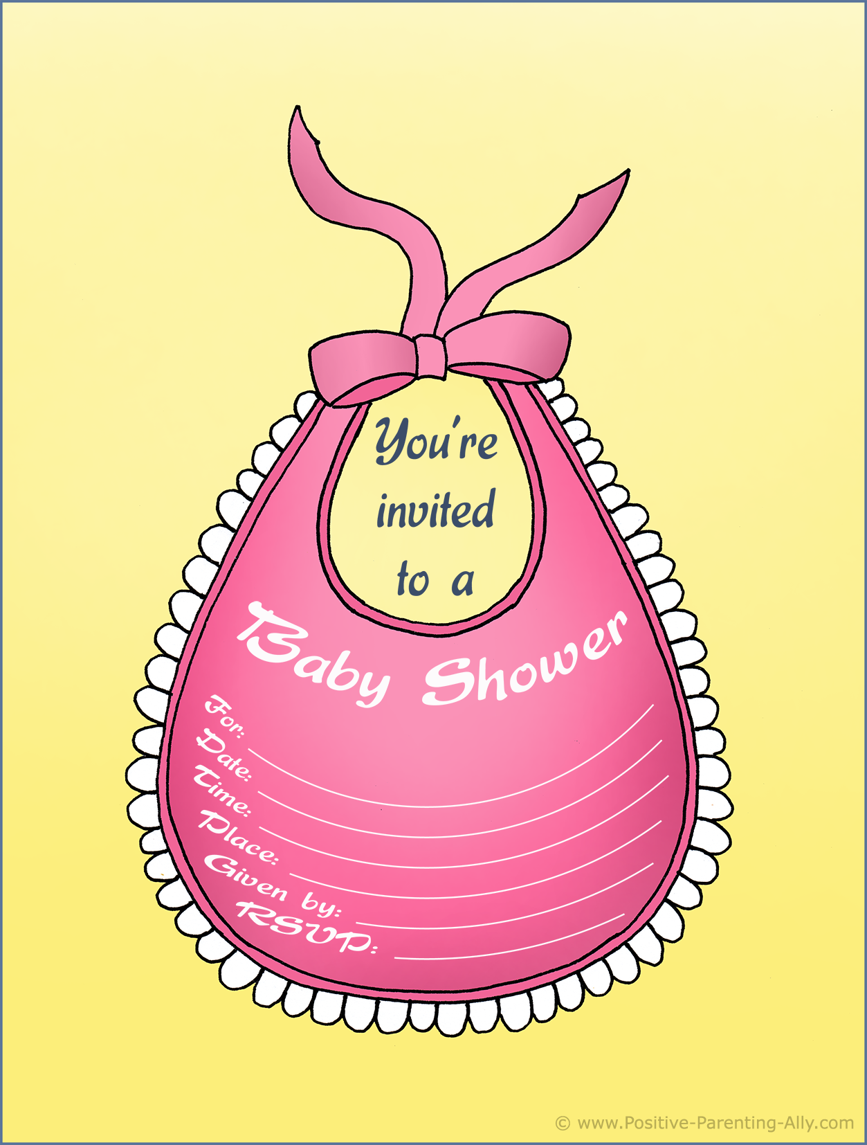 Detail Baby Shower Card Template Free Nomer 52