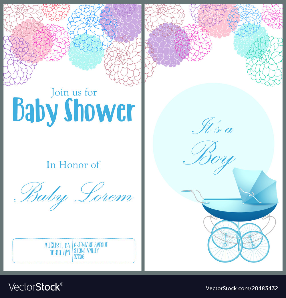 Detail Baby Shower Card Template Free Nomer 9