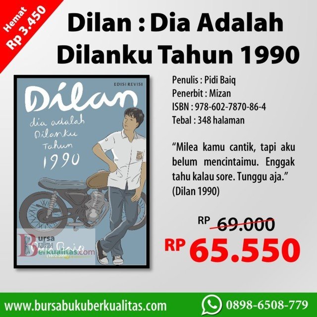 Detail Baca Buku Novel Dilan 1990 Nomer 32