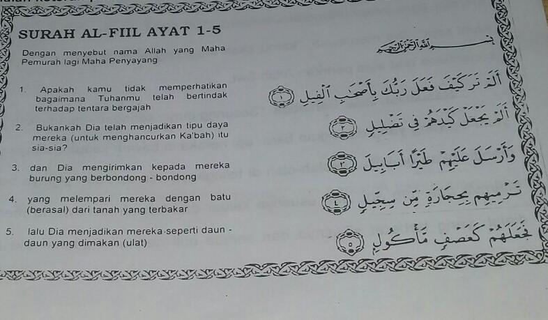 Detail Bacaan Surat Al Fiil Dan Artinya Nomer 10