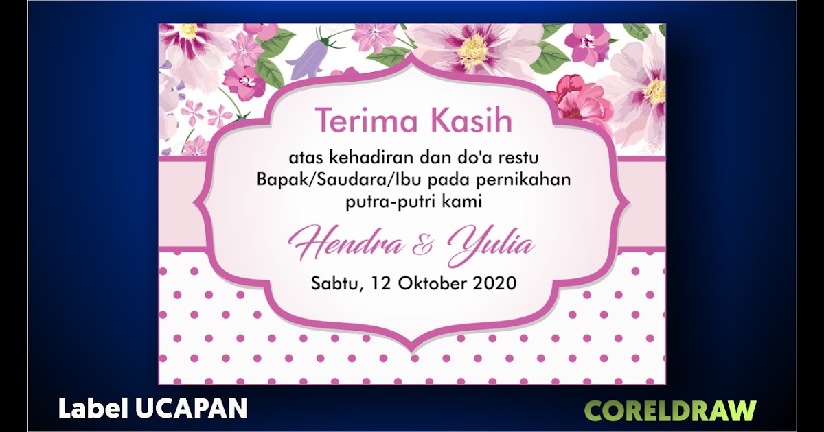 Detail Background Download Template Kartu Ucapan Terima Kasih Souvenir Pernikahan Nomer 31