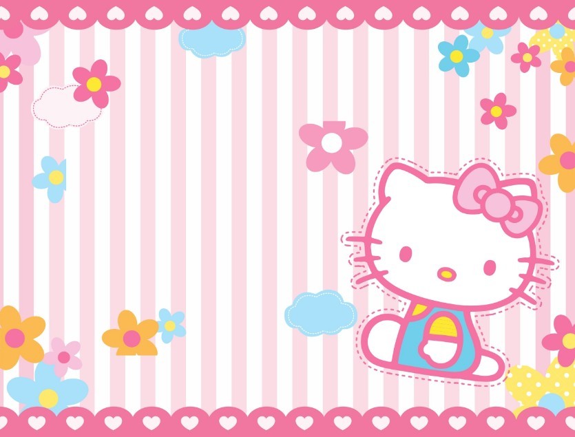 Detail Background Hello Kitty Pink Nomer 13