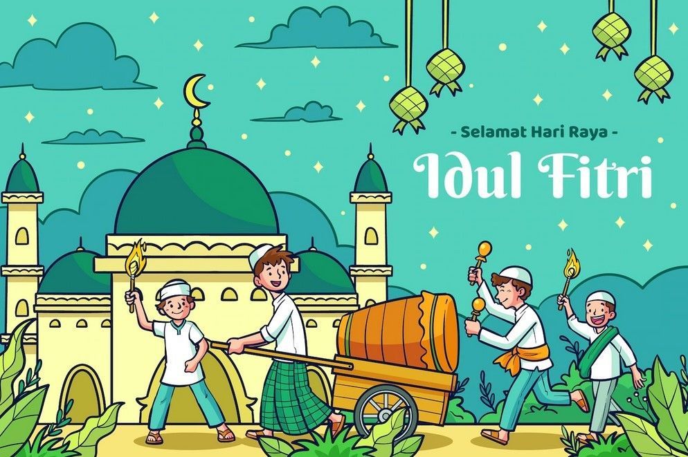 Detail Background Kartu Ucapan Hari Raya Idul Fitri Nomer 22