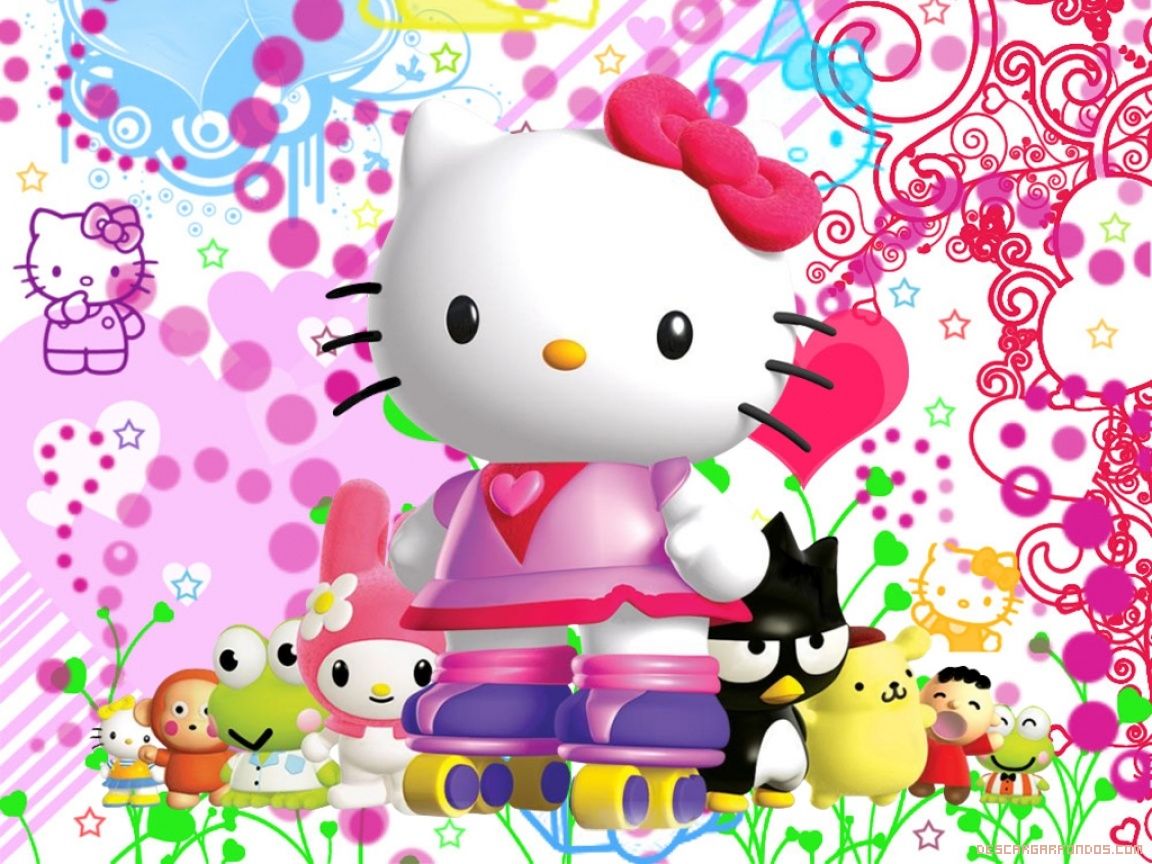 Detail Background Powerpoint Hello Kitty Bergerak Nomer 27