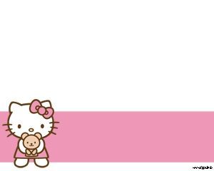 Background Ppt Hello Kitty - KibrisPDR