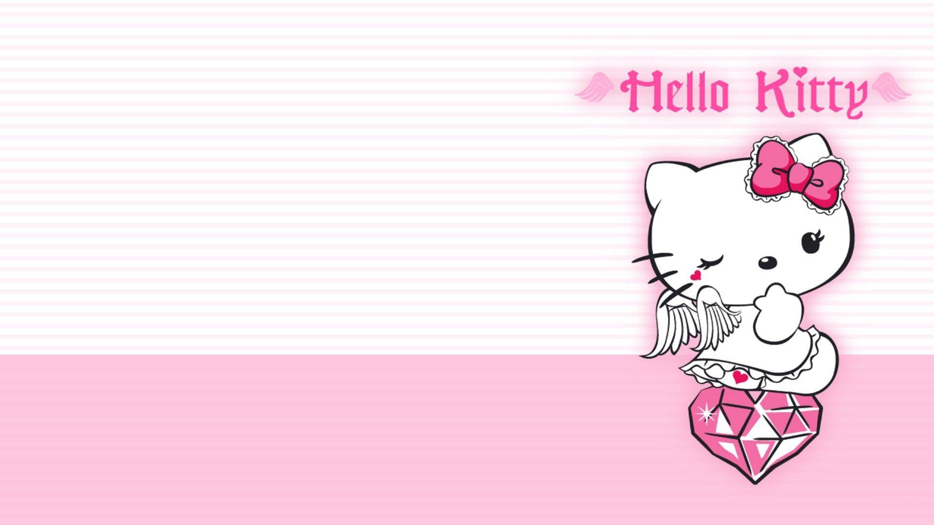 Detail Background Ppt Hello Kitty Nomer 11