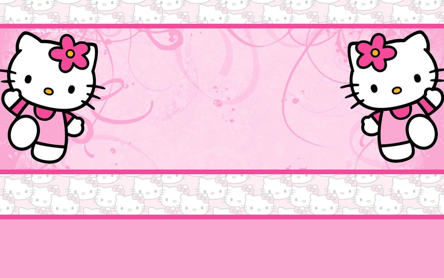 Detail Background Ppt Hello Kitty Nomer 3