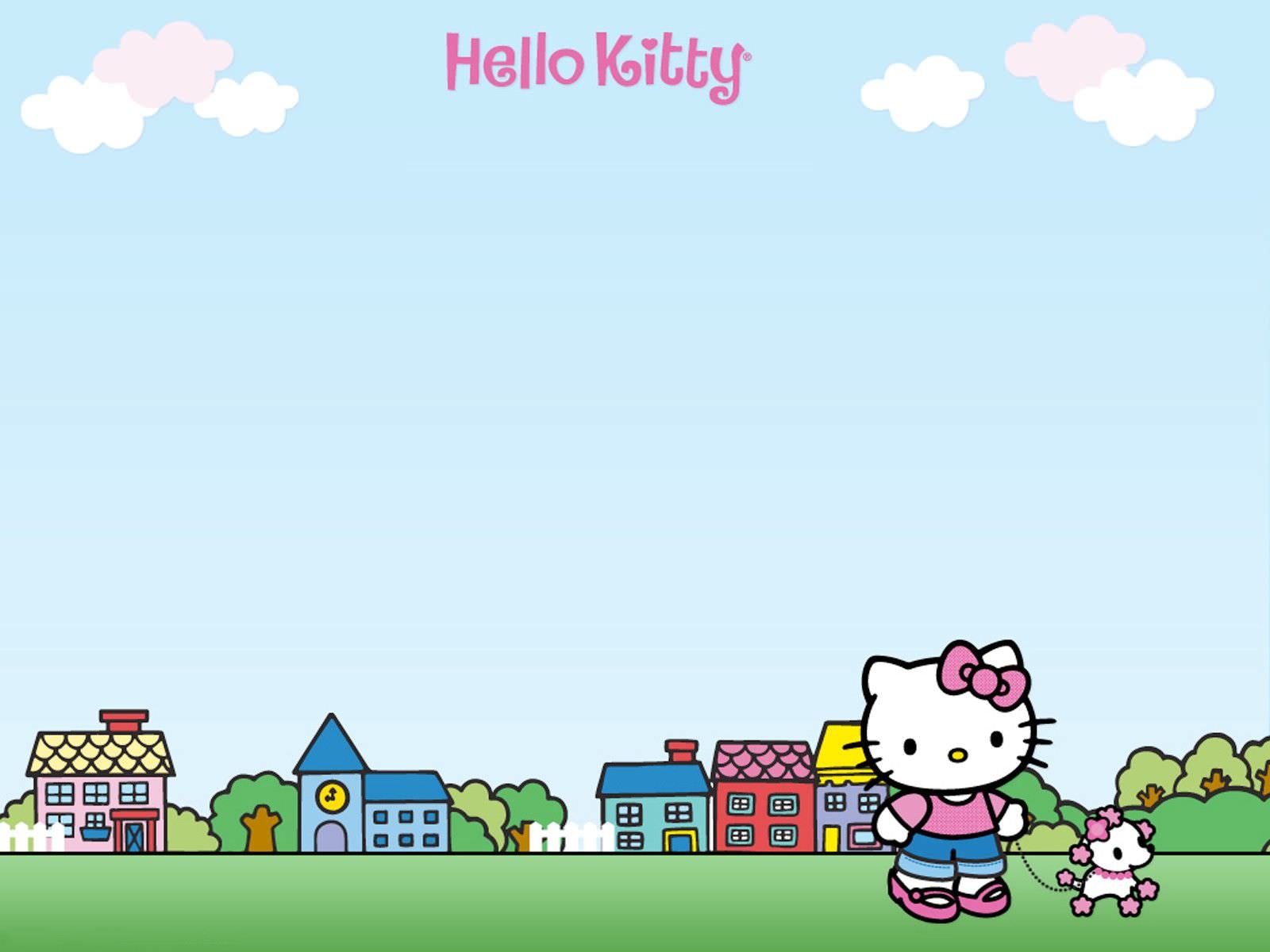 Detail Background Ppt Hello Kitty Nomer 29