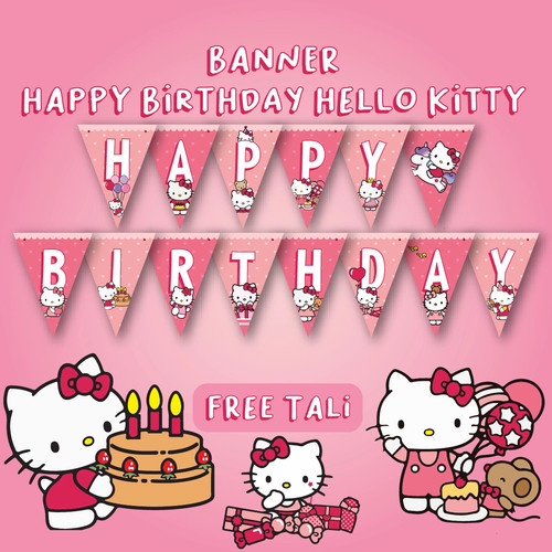 Detail Background Ulang Tahun Hello Kitty Nomer 51