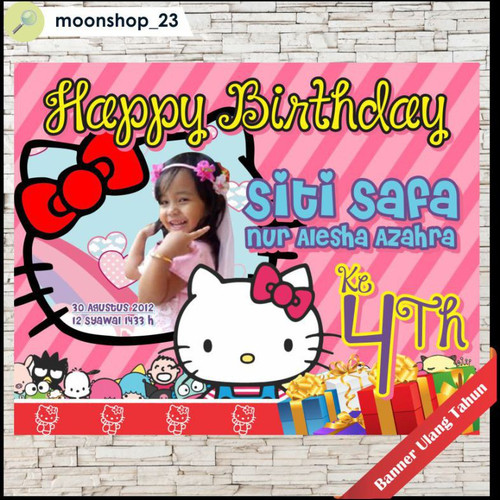 Detail Background Ulang Tahun Hello Kitty Nomer 9