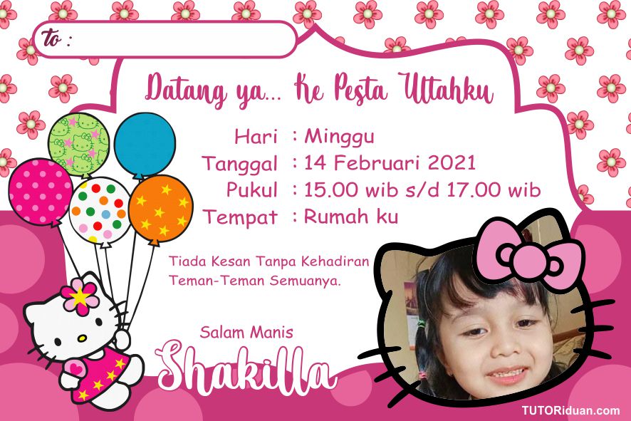 Detail Background Undangan Ulang Tahun Hello Kitty Nomer 10